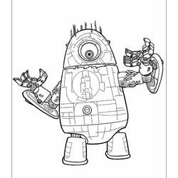 Dessin à colorier: Extraterrestre (Personnages fantastiques et d'aventure) #94654 - Coloriages à Imprimer Gratuits