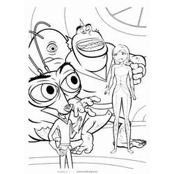 Dessin à colorier: Extraterrestre (Personnages fantastiques et d'aventure) #94766 - Coloriages à Imprimer Gratuits