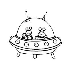 Dessin à colorier: Extraterrestre (Personnages fantastiques et d'aventure) #94796 - Coloriages à Imprimer Gratuits