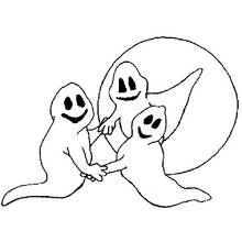 Dessin à colorier: Fantôme (Personnages fantastiques et d'aventure) #95436 - Coloriages à Imprimer Gratuits