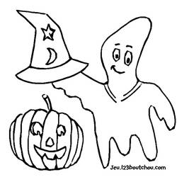 Dessin à colorier: Fantôme (Personnages fantastiques et d'aventure) #95439 - Coloriages à Imprimer Gratuits