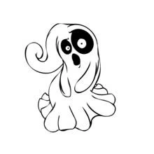 Dessin à colorier: Fantôme (Personnages fantastiques et d'aventure) #95447 - Coloriages à Imprimer Gratuits
