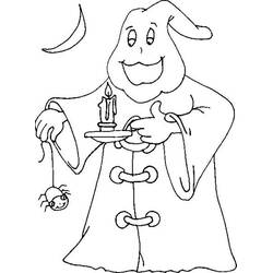 Dessin à colorier: Fantôme (Personnages fantastiques et d'aventure) #95458 - Coloriages à Imprimer Gratuits