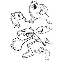 Dessin à colorier: Fantôme (Personnages fantastiques et d'aventure) #95471 - Coloriages à Imprimer Gratuits