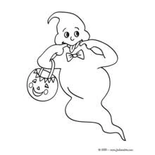 Dessin à colorier: Fantôme (Personnages fantastiques et d'aventure) #95475 - Coloriages à Imprimer Gratuits