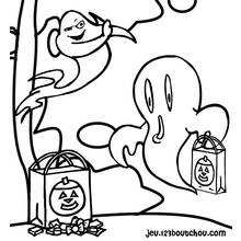 Dessin à colorier: Fantôme (Personnages fantastiques et d'aventure) #95486 - Coloriages à Imprimer Gratuits