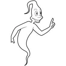 Dessin à colorier: Fantôme (Personnages fantastiques et d'aventure) #95522 - Coloriages à Imprimer Gratuits