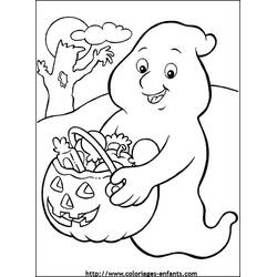 Dessin à colorier: Fantôme (Personnages fantastiques et d'aventure) #95530 - Coloriages à Imprimer Gratuits