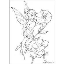 Dessin à colorier: Fée (Personnages fantastiques et d'aventure) #95790 - Coloriages à Imprimer Gratuits