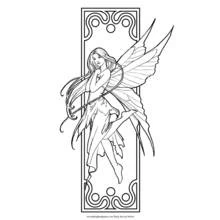 Dessin à colorier: Fée (Personnages fantastiques et d'aventure) #95798 - Coloriages à Imprimer Gratuits