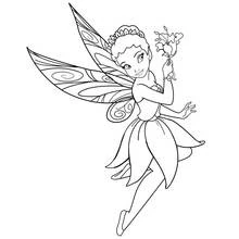 Dessin à colorier: Fée (Personnages fantastiques et d'aventure) #95829 - Coloriages à Imprimer Gratuits