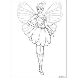 Dessin à colorier: Fée (Personnages fantastiques et d'aventure) #95969 - Coloriages à Imprimer Gratuits
