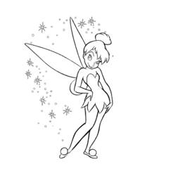 Dessin à colorier: Fée (Personnages fantastiques et d'aventure) #96039 - Coloriages à Imprimer Gratuits