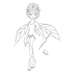 Dessin à colorier: Fée (Personnages fantastiques et d'aventure) #96054 - Coloriages à Imprimer Gratuits