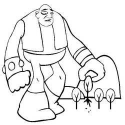 Dessin à colorier: Géant (Personnages fantastiques et d'aventure) #201561 - Coloriages à Imprimer Gratuits
