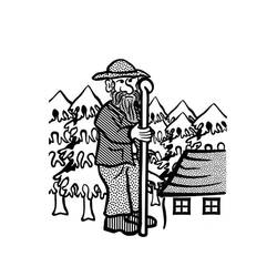 Dessin à colorier: Géant (Personnages fantastiques et d'aventure) #201566 - Coloriages à Imprimer Gratuits