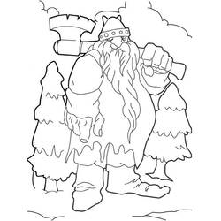 Dessin à colorier: Géant (Personnages fantastiques et d'aventure) #201569 - Coloriages à Imprimer Gratuits