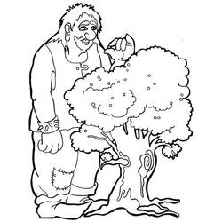 Dessin à colorier: Géant (Personnages fantastiques et d'aventure) #201571 - Coloriages à Imprimer Gratuits