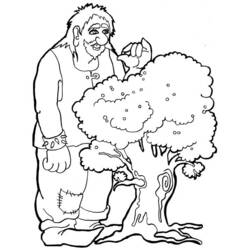 Dessin à colorier: Géant (Personnages fantastiques et d'aventure) #97709 - Coloriages à Imprimer Gratuits