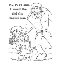 Dessin à colorier: Géant (Personnages fantastiques et d'aventure) #97809 - Coloriages à Imprimer Gratuits