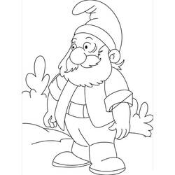 Dessin à colorier: Gnome (Personnages fantastiques et d'aventure) #204831 - Coloriages à Imprimer Gratuits