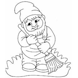 Dessin à colorier: Gnome (Personnages fantastiques et d'aventure) #204840 - Coloriages à Imprimer Gratuits