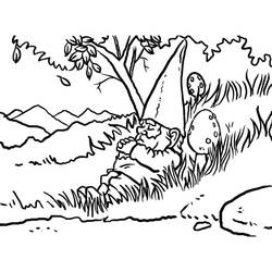 Dessin à colorier: Gnome (Personnages fantastiques et d'aventure) #204842 - Coloriages à Imprimer Gratuits