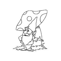 Dessin à colorier: Gnome (Personnages fantastiques et d'aventure) #204843 - Coloriages à Imprimer Gratuits