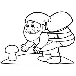 Dessin à colorier: Gnome (Personnages fantastiques et d'aventure) #204844 - Coloriages à Imprimer Gratuits