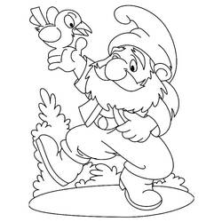 Dessin à colorier: Gnome (Personnages fantastiques et d'aventure) #204847 - Coloriages à Imprimer Gratuits