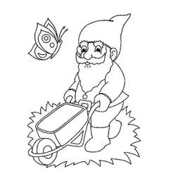 Dessin à colorier: Gnome (Personnages fantastiques et d'aventure) #204848 - Coloriages à Imprimer Gratuits