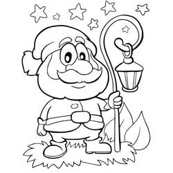 Dessin à colorier: Gnome (Personnages fantastiques et d'aventure) #204850 - Coloriages à Imprimer Gratuits