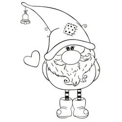 Dessin à colorier: Gnome (Personnages fantastiques et d'aventure) #204851 - Coloriages à Imprimer Gratuits