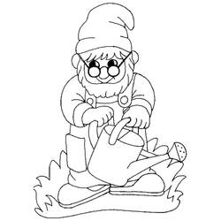 Dessin à colorier: Gnome (Personnages fantastiques et d'aventure) #204853 - Coloriages à Imprimer Gratuits