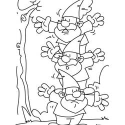 Dessin à colorier: Gnome (Personnages fantastiques et d'aventure) #204855 - Coloriages à Imprimer Gratuits