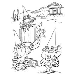 Dessin à colorier: Gnome (Personnages fantastiques et d'aventure) #204861 - Coloriages à Imprimer Gratuits
