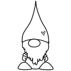 Dessin à colorier: Gnome (Personnages fantastiques et d'aventure) #204865 - Coloriages à Imprimer Gratuits