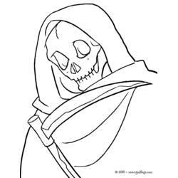 Dessin à colorier: La Mort (Personnages fantastiques et d'aventure) #108727 - Coloriages à Imprimer Gratuits