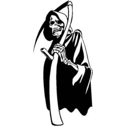 Dessin à colorier: La Mort (Personnages fantastiques et d'aventure) #108734 - Coloriages à Imprimer Gratuits