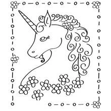 Dessin à colorier: Licorne (Personnages fantastiques et d'aventure) #19431 - Coloriages à Imprimer Gratuits