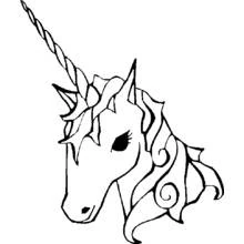 Dessin à colorier: Licorne (Personnages fantastiques et d'aventure) #19448 - Coloriages à Imprimer Gratuits