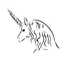 Dessin à colorier: Licorne (Personnages fantastiques et d'aventure) #19601 - Coloriages à Imprimer Gratuits