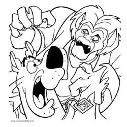 Dessin à colorier: Loup garou (Personnages fantastiques et d'aventure) #100029 - Coloriages à Imprimer Gratuits