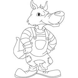 Dessin à colorier: Loup garou (Personnages fantastiques et d'aventure) #100066 - Coloriages à Imprimer Gratuits