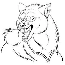 Dessin à colorier: Loup garou (Personnages fantastiques et d'aventure) #100080 - Coloriages à Imprimer Gratuits