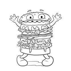 Dessin à colorier: Monstre (Personnages fantastiques et d'aventure) #183716 - Coloriages à Imprimer Gratuits