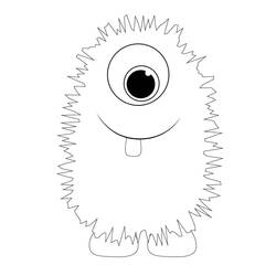 Dessin à colorier: Monstre (Personnages fantastiques et d'aventure) #183718 - Coloriages à Imprimer Gratuits
