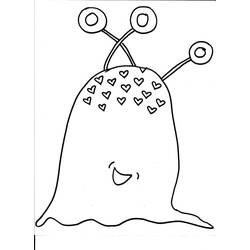 Dessin à colorier: Monstre (Personnages fantastiques et d'aventure) #183719 - Coloriages à Imprimer Gratuits