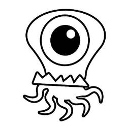 Dessin à colorier: Monstre (Personnages fantastiques et d'aventure) #183720 - Coloriages à Imprimer Gratuits