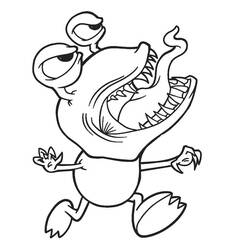 Dessin à colorier: Monstre (Personnages fantastiques et d'aventure) #183725 - Coloriages à Imprimer Gratuits